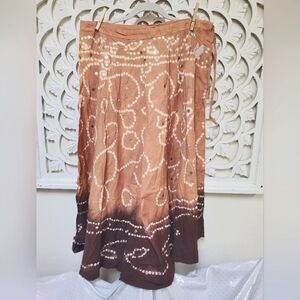 Raj Deadstock Vintage She-sha Mirror Tie Dye Skirt OSFM NWT